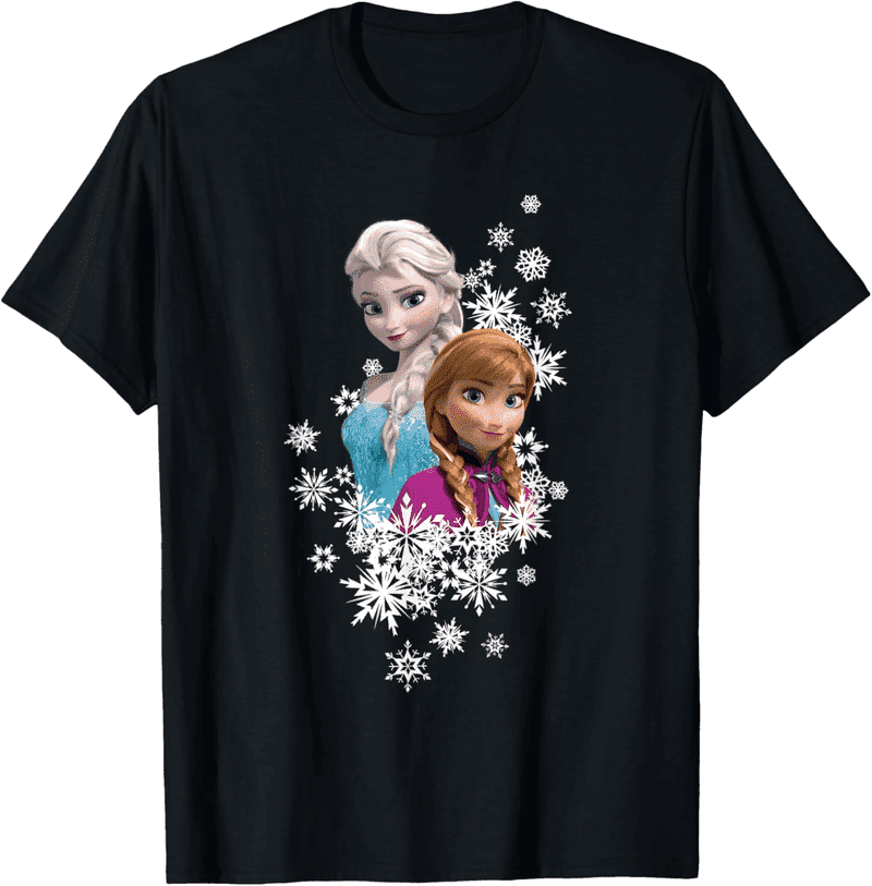 Frozen Anna & Elsa Snowflake T-Shirt
