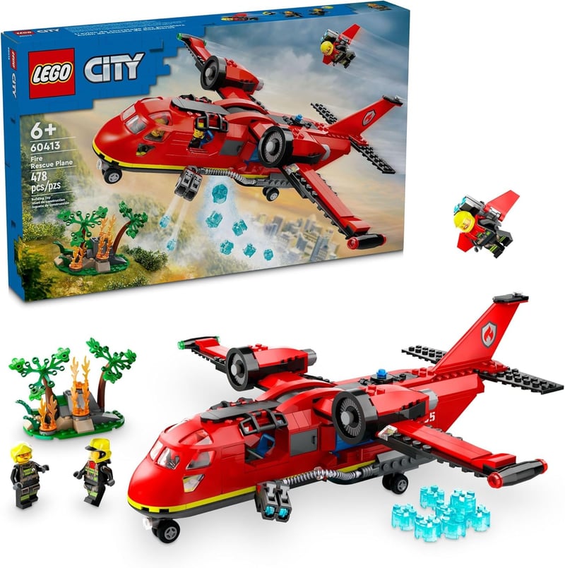 誕生日プレゼント: LEGO Fire Rescue Plane with Minifigures, Ages 6+