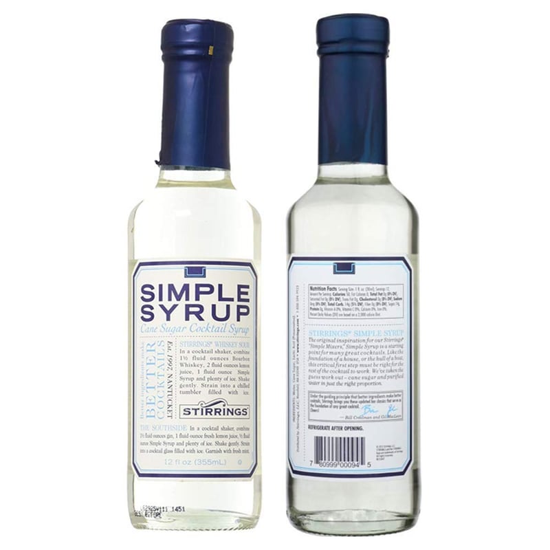 Simple Syrup Cocktail Mixer, 12 oz Bottle