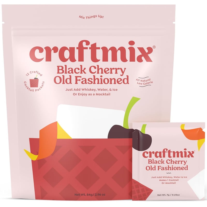 Black Cherry Cocktail Mixer: Low Carb, Vegan, Non-GMO