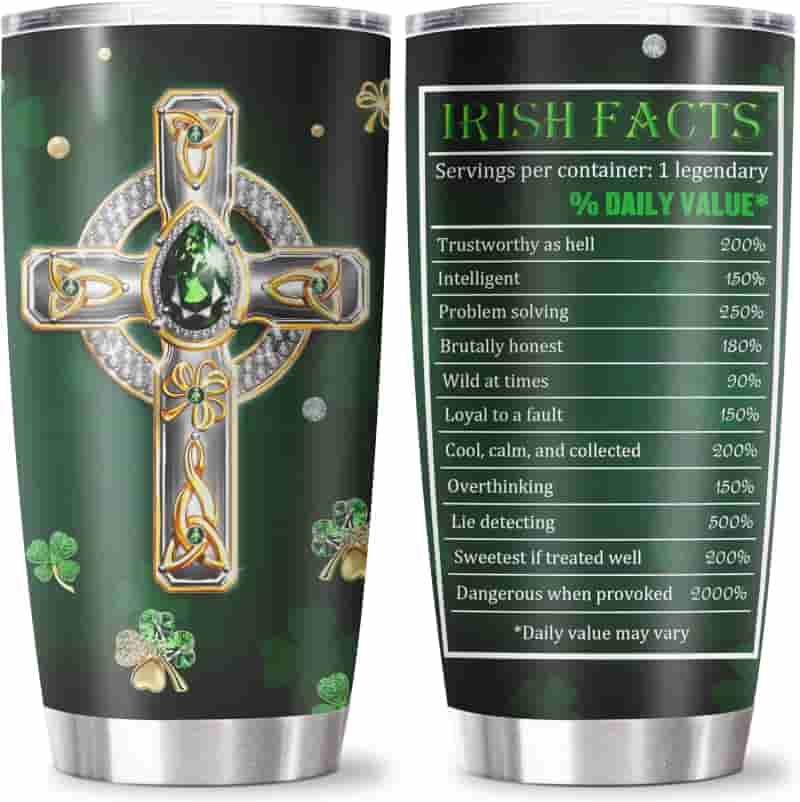 St. Patrick's Day Irish Blessing Tumbler 20 oz