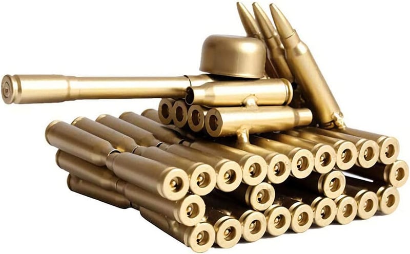 Army Tank Metal Sculpture for Home Decor