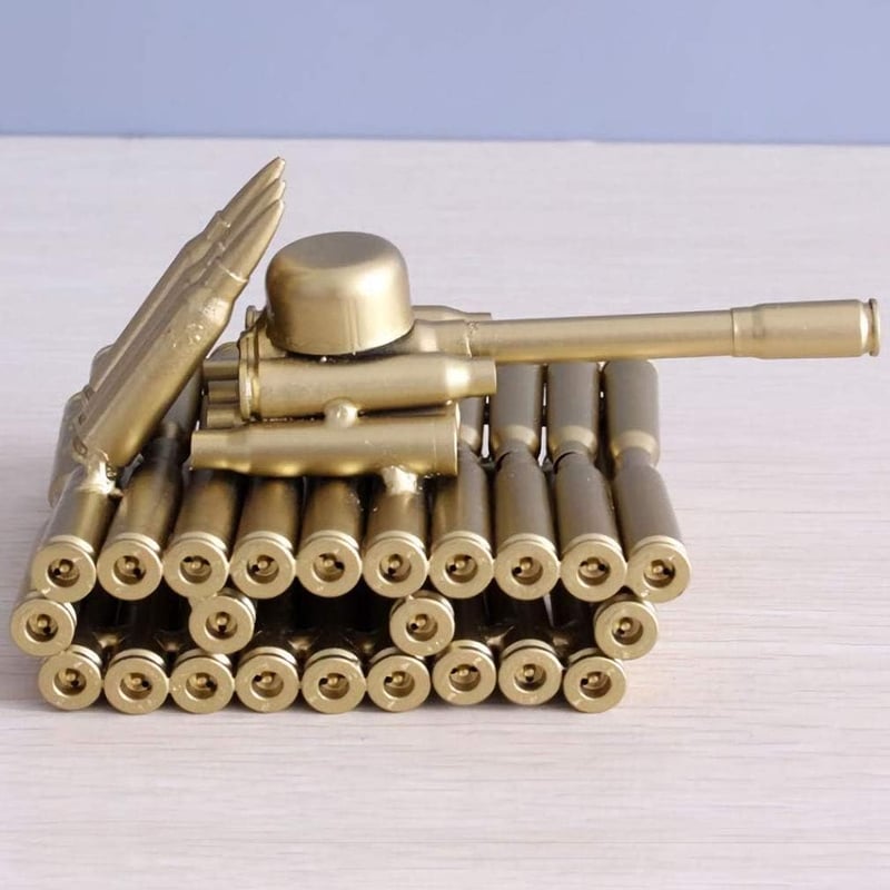 Army Tank Metal Sculpture for Home Decor