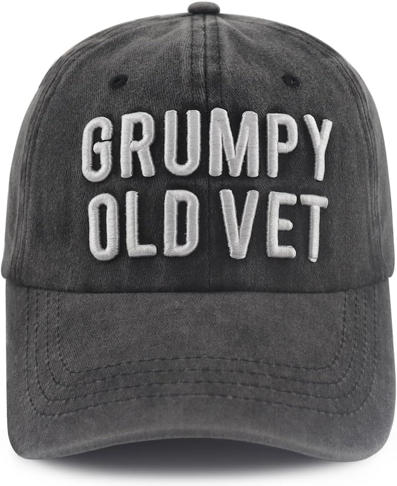 Veteran Embroidered Cotton Baseball Cap