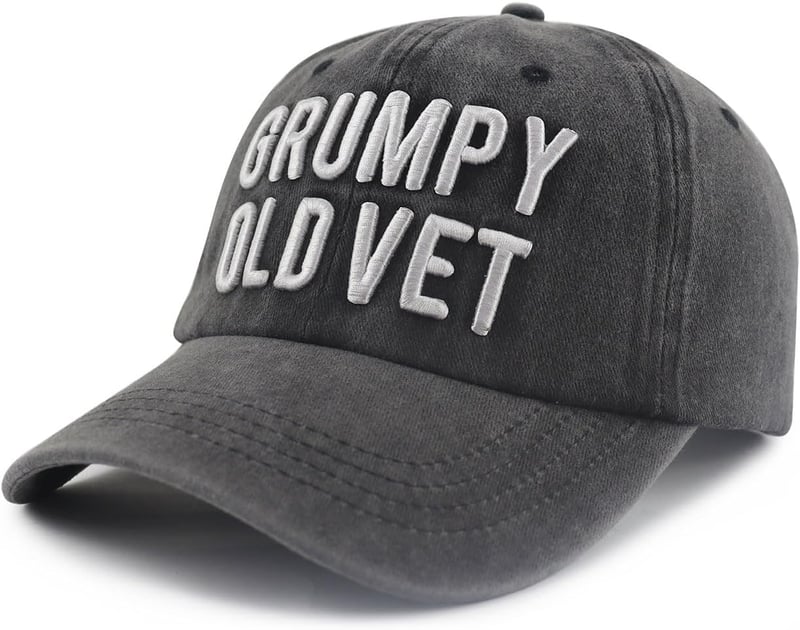 Veteran Embroidered Cotton Baseball Cap