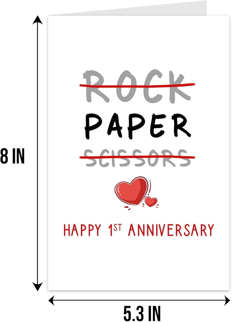 1st Anniversary Funny Greeting Card