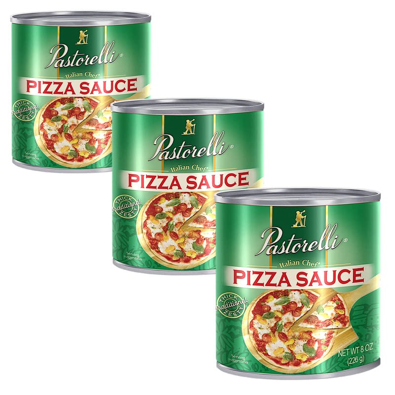 Authentic Italian Pizza Sauce, EVOO & Pecorino Romano, 8oz, 3-Pack