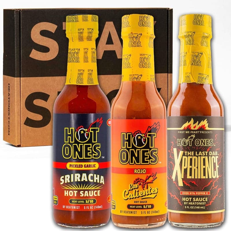 Hot Sauce Challenge Trio Set - Natural Ingredients, 3-Pack