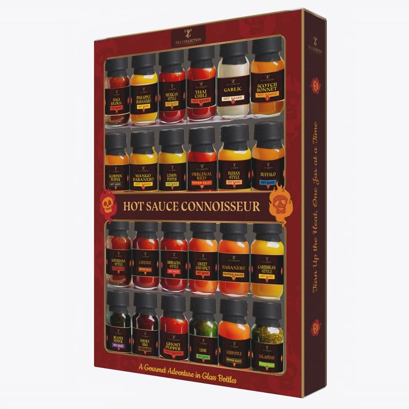 Hot Sauce Variety Pack - Gift Set for Men & Women