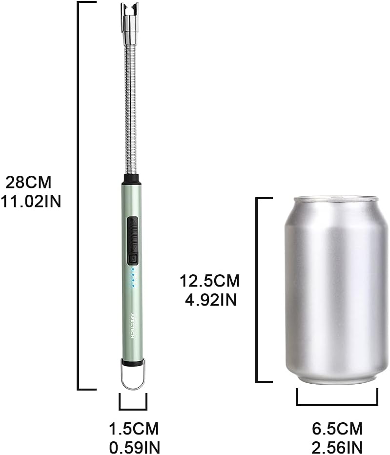 Birthday Gift Rechargeable Electric Lighter, Windproof Green