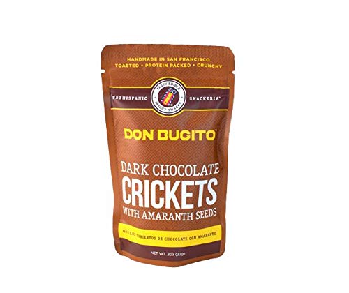 Edible Cricket Snacks, Dark Chocolate Coated, Eco-Friendly
