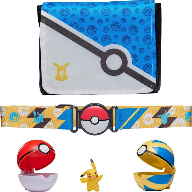 Pokémon Bandolier Set: Pikachu Figure & Belt with Battle Mat