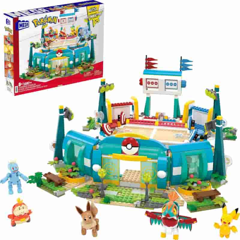 Pokémon Stadium Building Set, 1101 Pieces & Figures