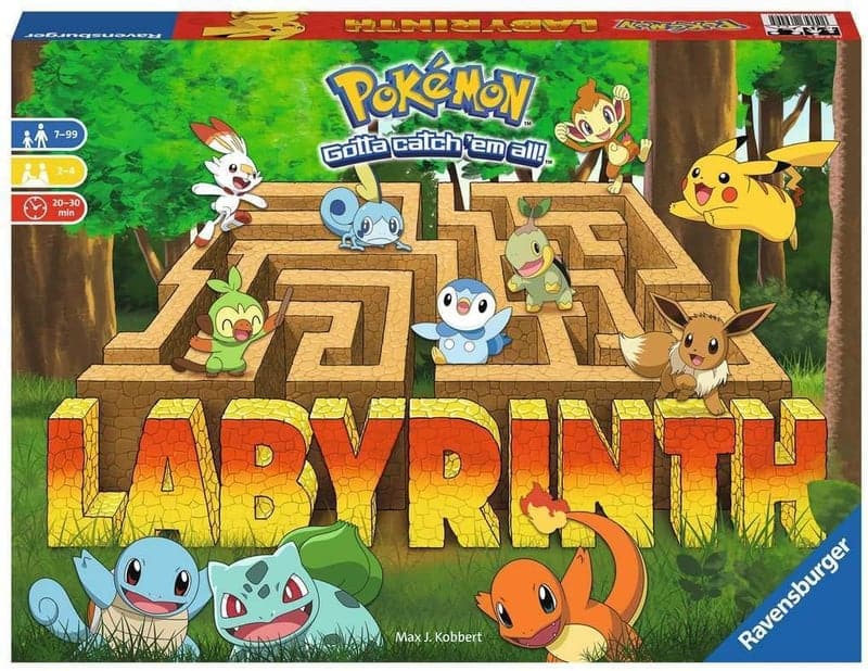 Pokemon Labyrinth Board Game for Families, Ages 7+