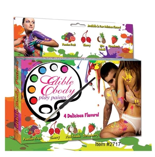 Intimate Edible Body Paint Kit – Assorted Colors