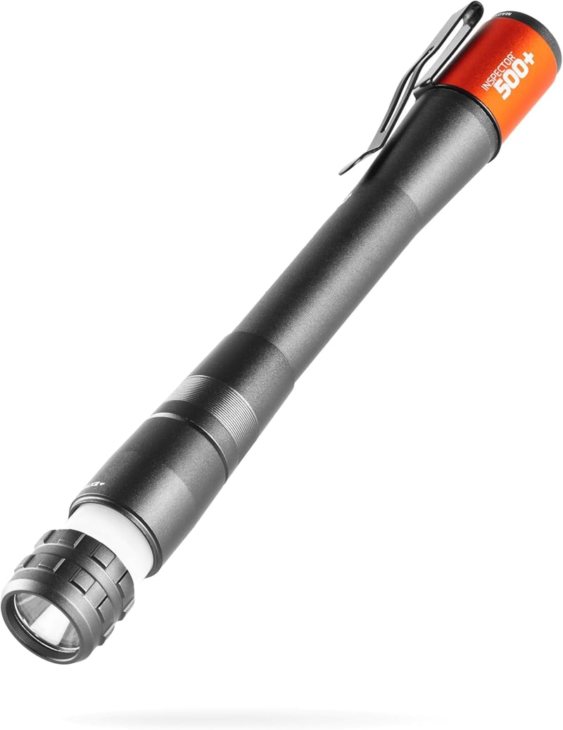 Rechargeable 500 Lumen Pen Light, 8 Modes, Magnetic Base