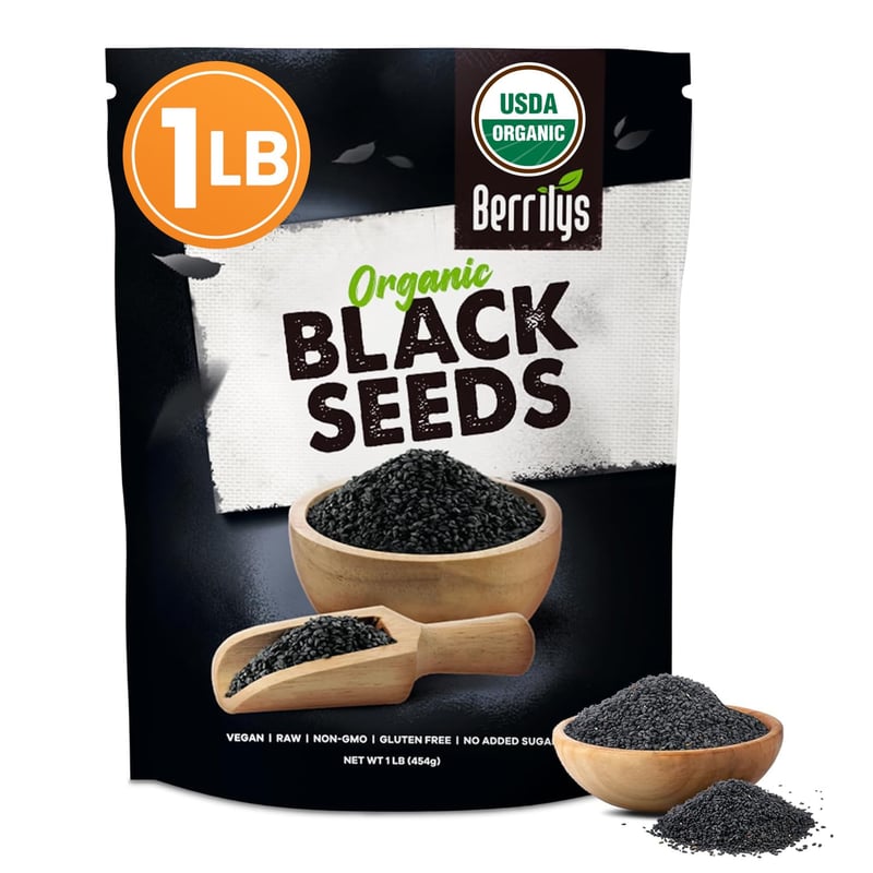 USDA Organic Black Cumin Seeds, Nigella Sativa, 16oz Seasoning