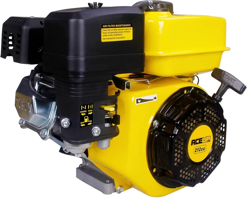 7HP 212cc Gas Engine, Horizontal Shaft, Recoil Start