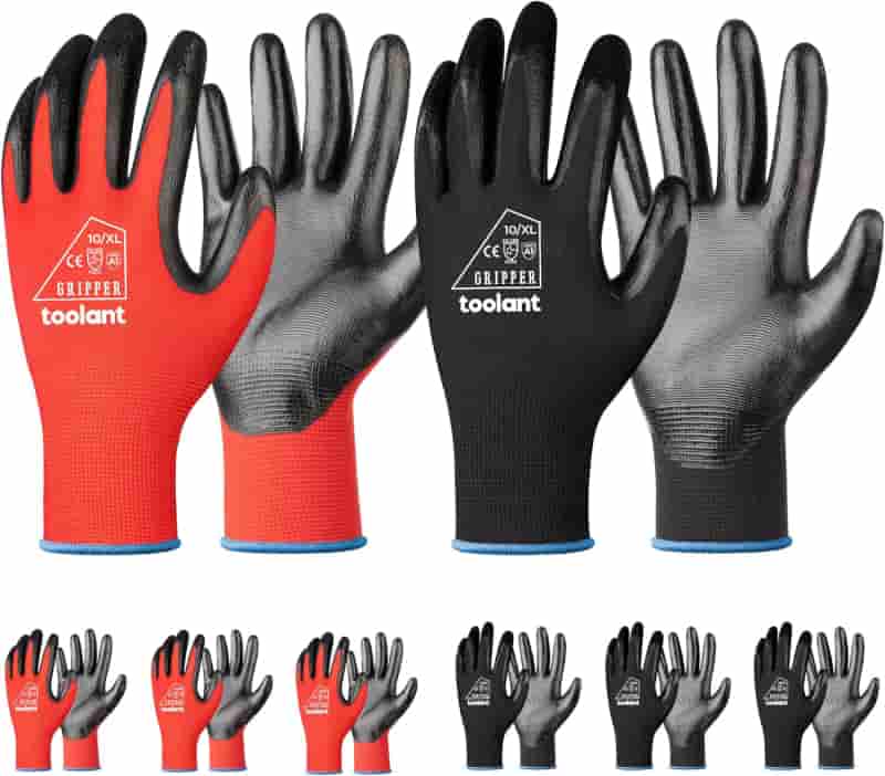Oil-Resistant Nitrile Work Gloves with Grip