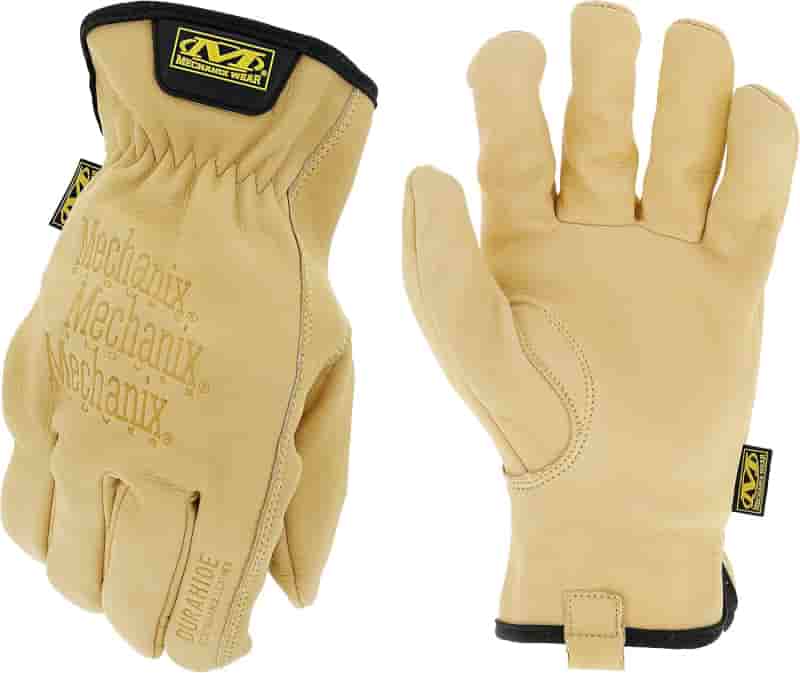 Work Gloves: Cowhide, Water-Resistant, Tan, XL