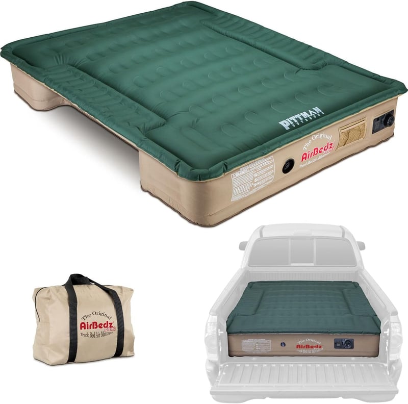 Truck Bed Air Mattress with Built-in Pump, Tan