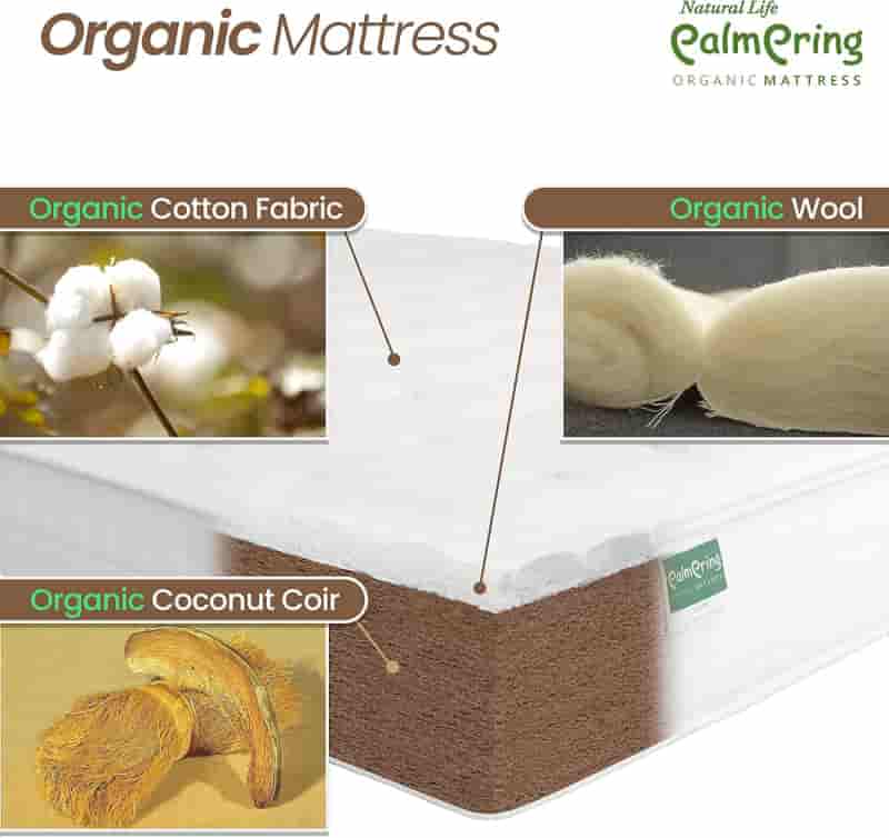 6” Extra Firm Coconut Coir Full Mattress - Organic & Hypoallergenic