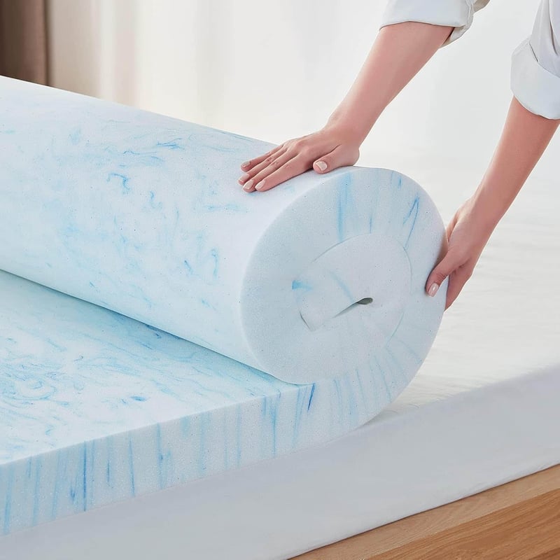 Cooling Gel Memory Foam Mattress Topper, Full Size, CertiPUR-US Certified