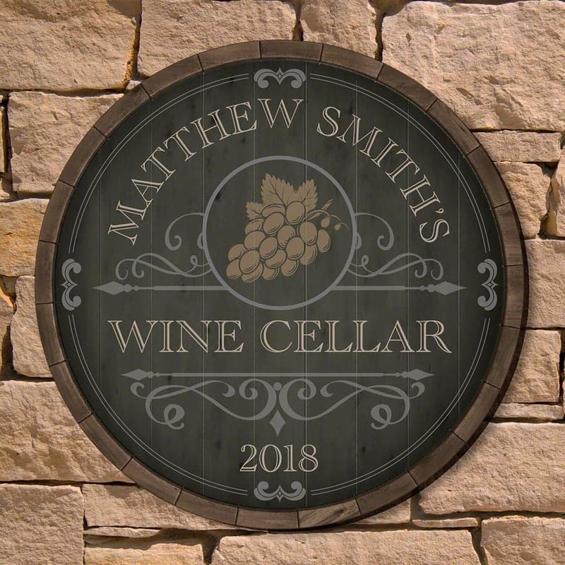 Bourbon Bar Custom Wooden Sign for Man Caves or Wine Cellars