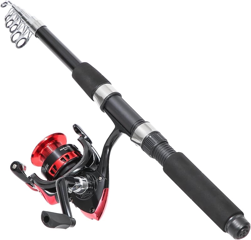 Fishing Rod Set - 6.9ft Carbon Fiber Telescopic Combo
