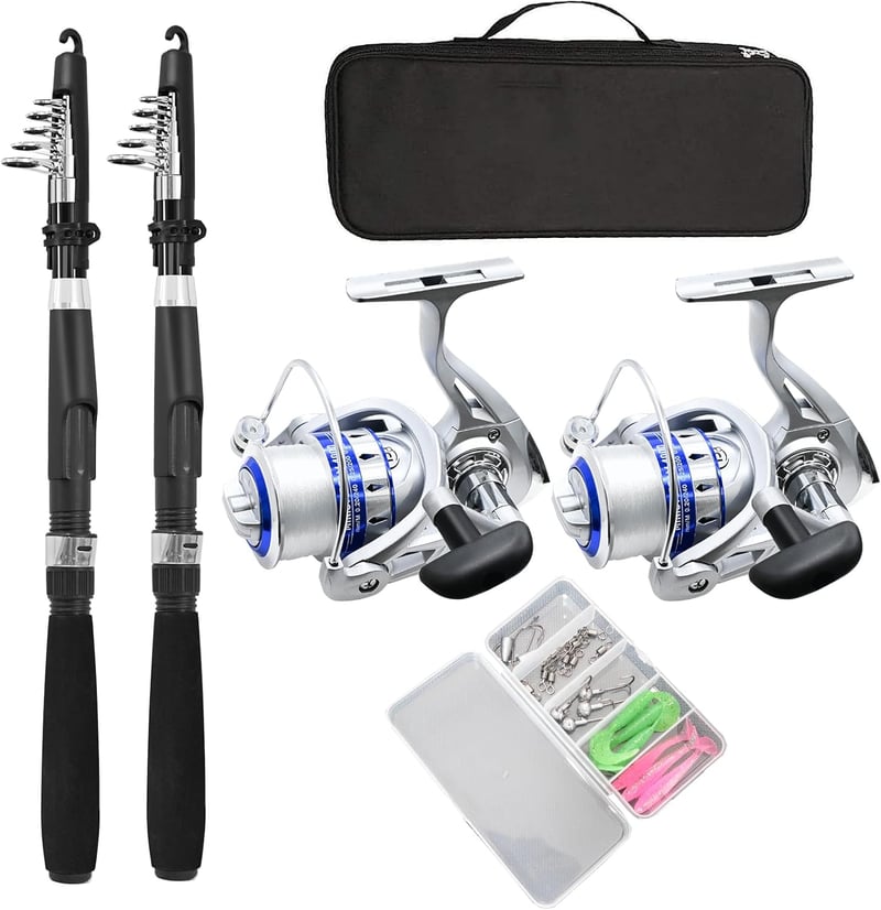 Fishing Rod Combo Set, Carbon Fiber Telescopic Kit