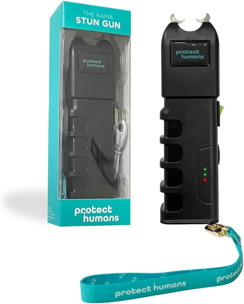 Personal Self-Defense Stun Gun with Safety Switch & LED Light