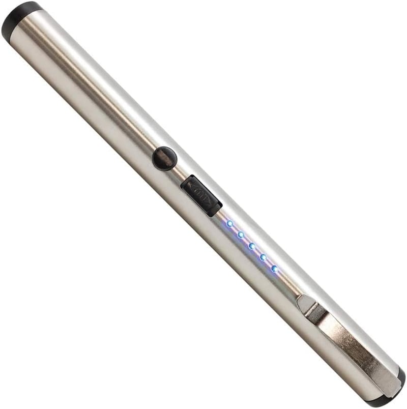 25M Volt Tactical Stun Pen for Self-Defense, USB Rechargeable