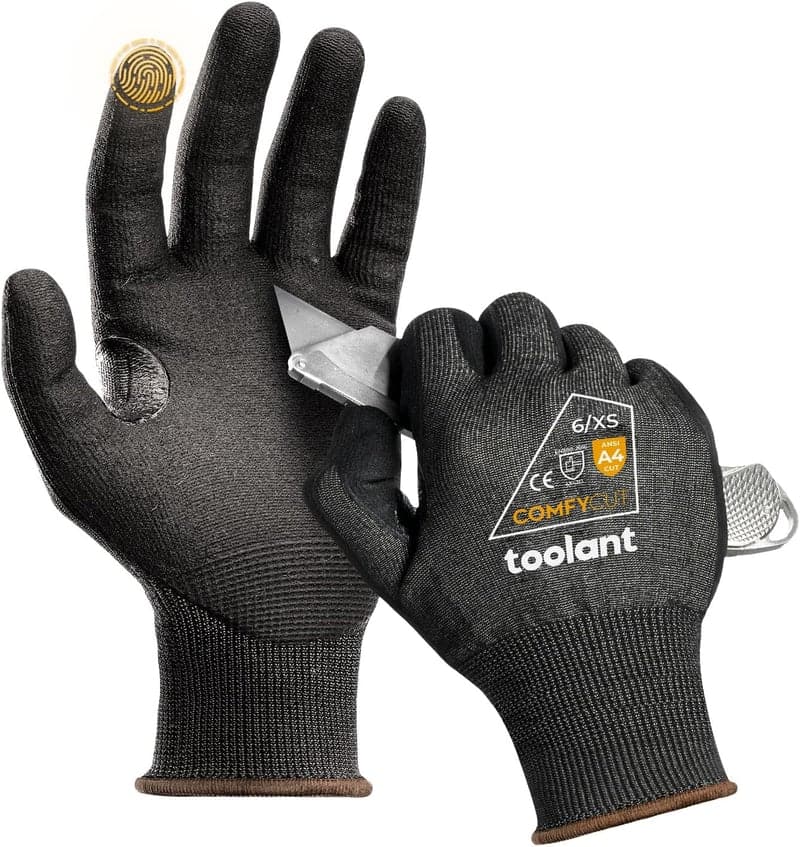 Cut-Resistant Work Gloves, Lightweight for Fishing & Woodcarving