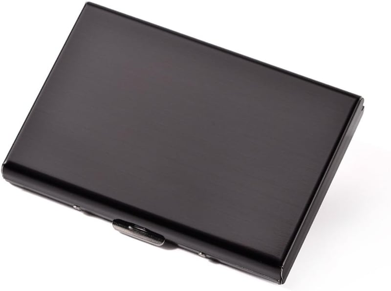 RFID Stainless Steel Card Holder for Credit, ID, and Business Cards