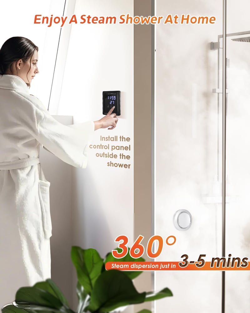 Steam Shower Generator Kit 10.5KW with LED Controller