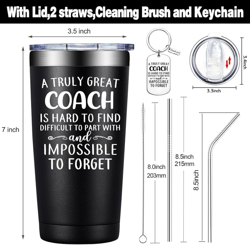 Coach Appreciation Gift Tumbler 20oz for Men
