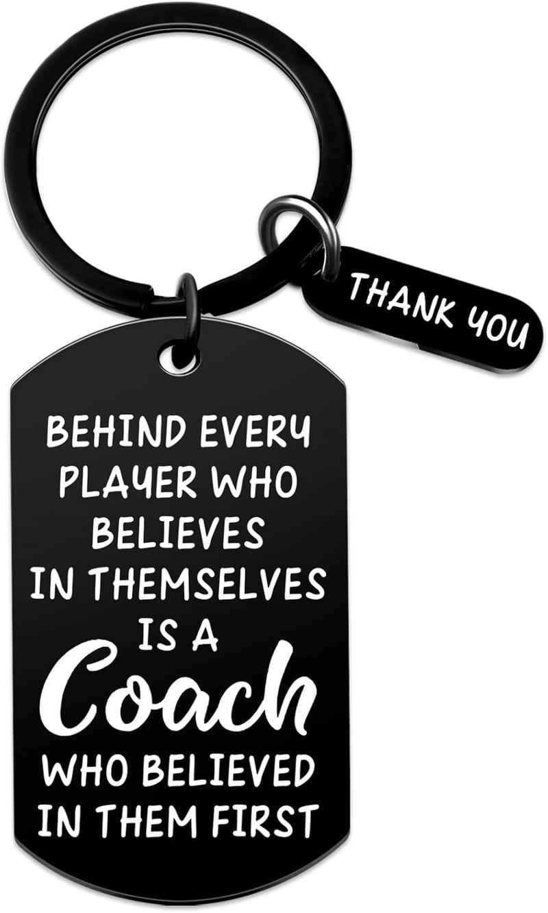 Coach Thank You Keychain for Sports Teams