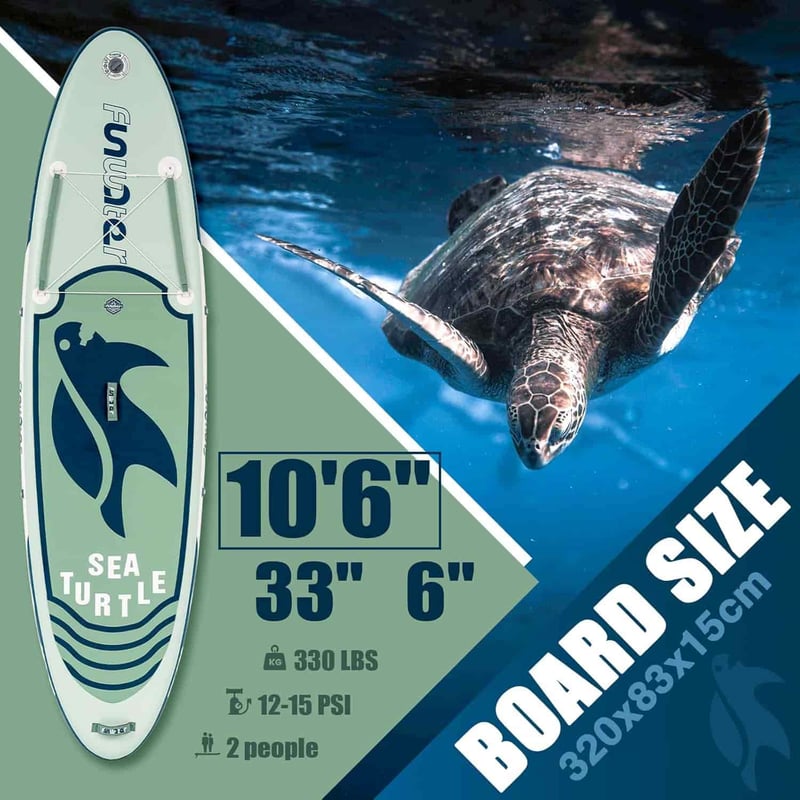 Inflatable Paddle Board with Accessories, Anti-Slip Deck, 11'/10'6