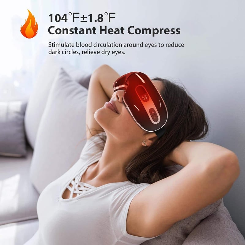 Mother's Day Heated Eye Massager with Cooling and Heat Therapy