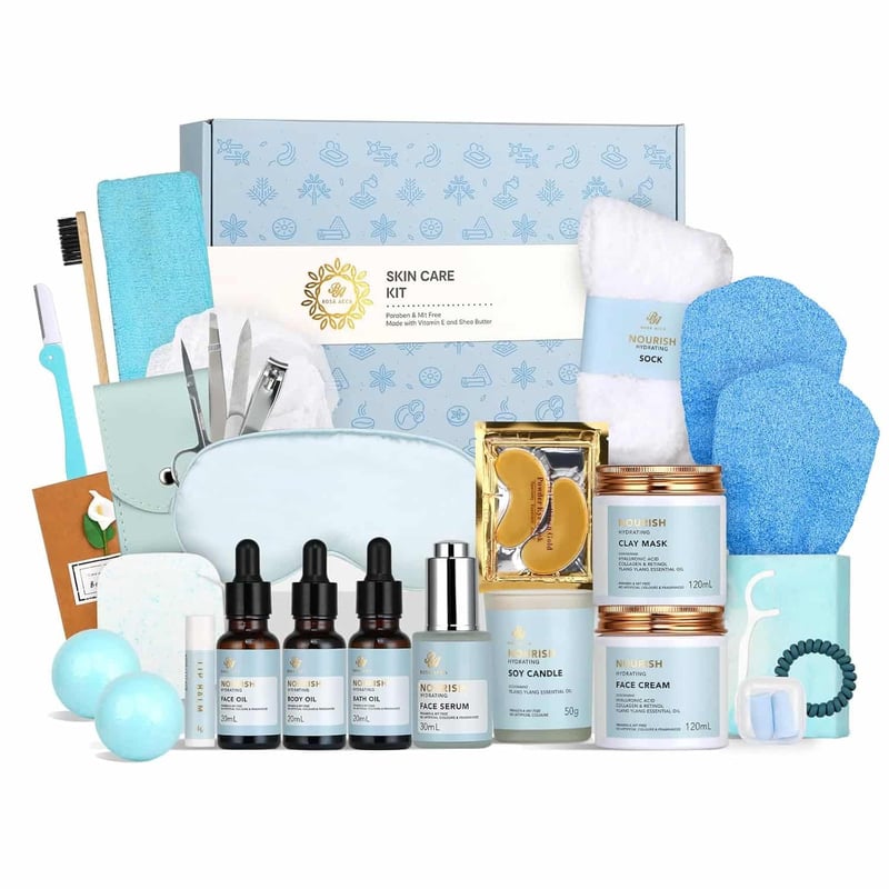 Mother's Day Spa Gift Set - Ylang Ylang Skin Care Kit, 28pcs