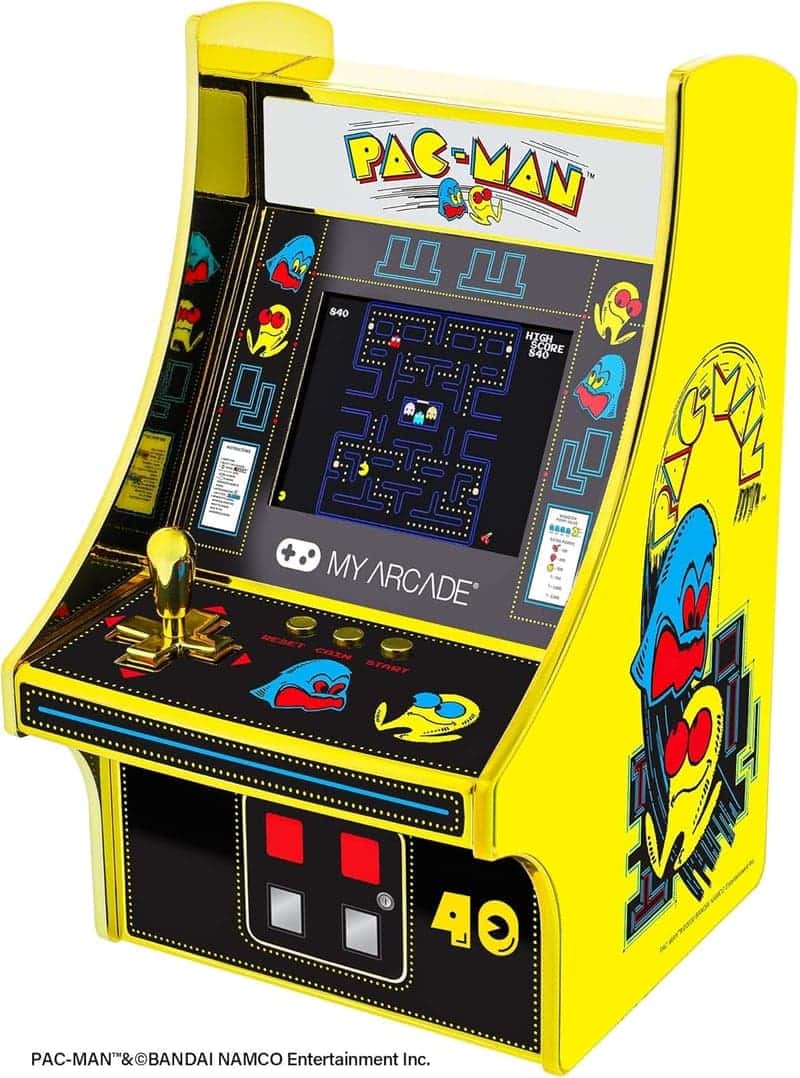 Pac-Man 40th Anniversary Gold Micro Player, 6.75-Inch Collectible