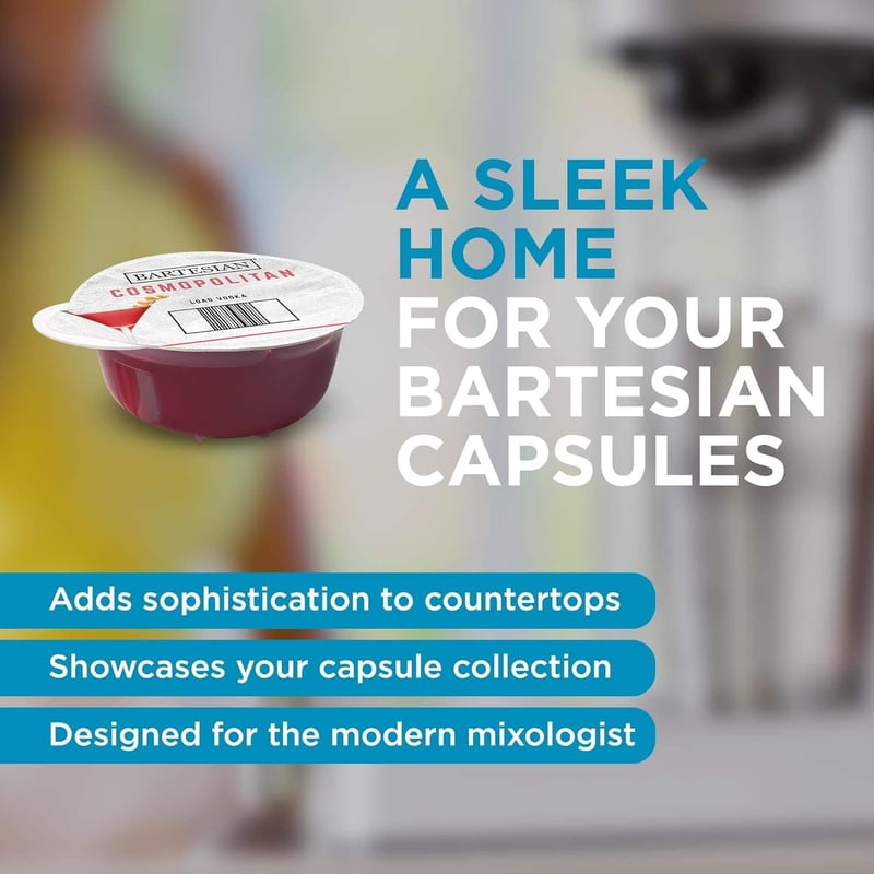 Bartesian Cocktail Capsule Holder - Home Bar Organizer