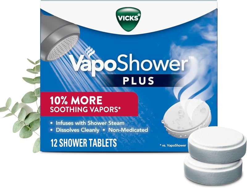 Vicks Eucalyptus Menthol Shower Steamers - 12 Ct
