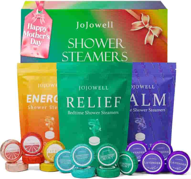 Birthday Shower Steamers Gift Set, Organic Aromatherapy
