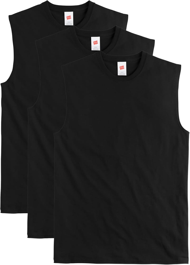 Men's Cotton Muscle Tank Shirts, Midweight 3-Pack