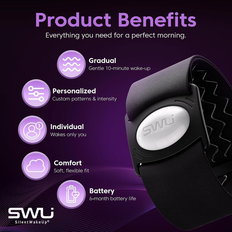 Silent Alarm Clock Armband for Couples and Students