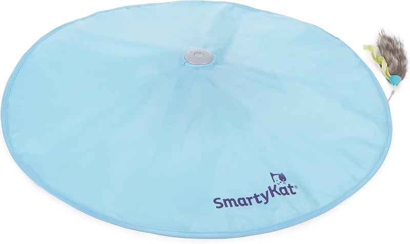 Electronic Motion Cat Toy - Battery Powered, Blue