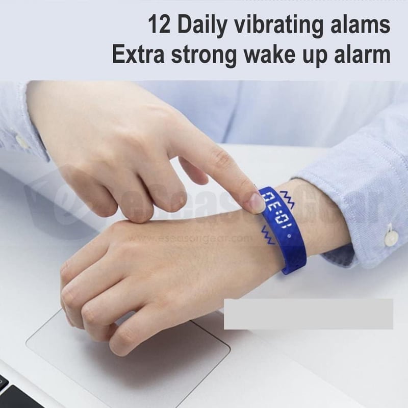 12 Alarm Vibrating Watch for ADHD Medication Reminder