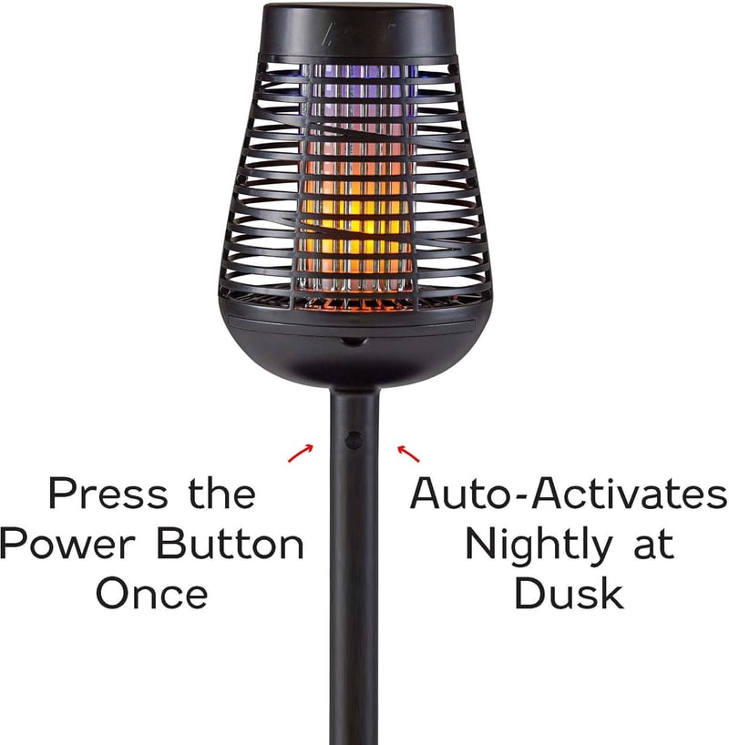 Solar Bug Zapper Torch Kit - Twin Pack