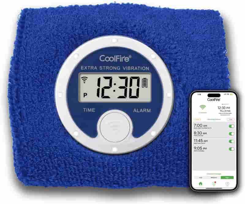 Vibrating Wrist Alarm for Couples, USB Chargeable